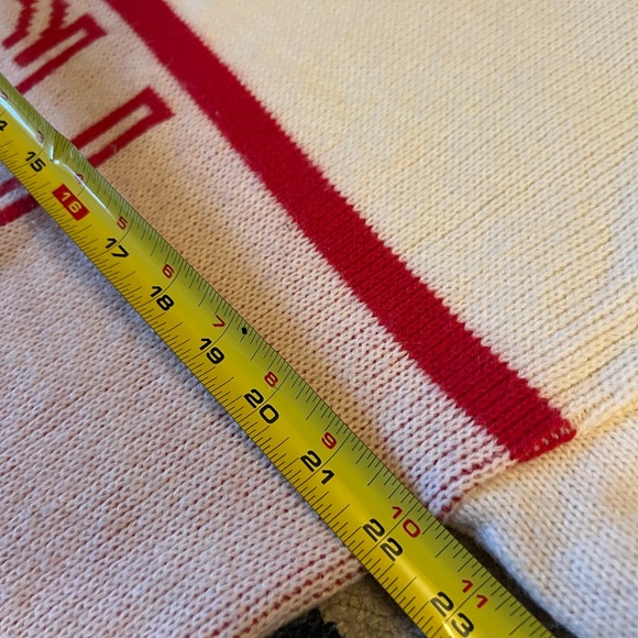 Cliff Engle THE Ohio State Buckeyes Sweater Mens XL Large White Red 80s OSU RARE - Picture 8 of 8